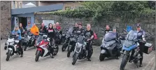  ?? ?? The ladies of Evolution Women’s Motorcycle Club spent a night in Campbeltow­n during their trip round Scotland.