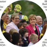  ??  ?? Next-in-line: First Minister Nicola Sturgeon with Joanna Cherry and, main, Angus Robertson