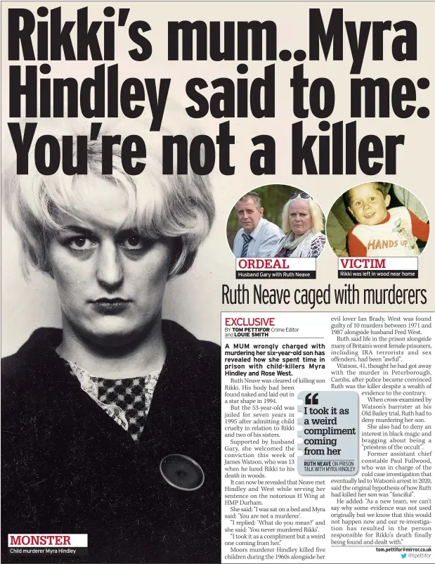  ?? ?? MONSTER
Child murderer Myra Hindley