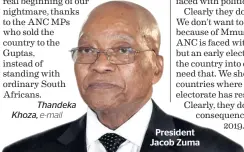  ??  ?? President Jacob Zuma