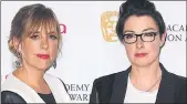  ??  ?? GATECRASHE­RS: Mel Fiedroyc and Sue Perkins.