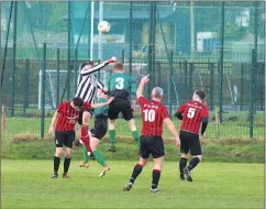  ?? ?? Action from the KCFC v Buttevant match, Tommo Twomey clearing his lines for Celtic.