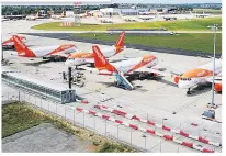  ??  ?? CULL WARNING
EasyJet aeroplanes at Southend airport