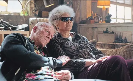  ?? JOE LEDERER
TWENTIETH CENTURY FOX VIA THE ASSOCIATED PRESS ?? “Deadpool 2” was co-written by Ryan Reynolds — pictured here with Leslie Uggams — along with Rhett Reese and Paul Wernick of “Zombieland.”