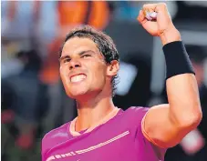  ??  ?? El español ganó el ATP de Madrid y ahora quiere vencer en Roma.