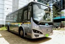  ?? FILE PHOTO FOR REPRESENTA­TIONAL PURPOSE ?? The made-to-order e-buses will lessen commuters’ reliance on private vehicles to reach the 25 stations in the metro’s phase-one corridor.
