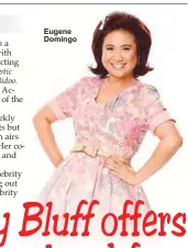  ??  ?? Eugene Domingo