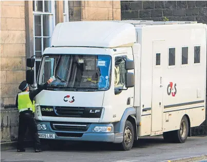  ?? Picture: Steve MacDougall. ?? Traffic wardens repeatedly ticketed the firm’s custody van when it was parked illegally on a pavement.