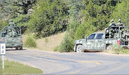  ??  ?? LA VÍCTIMA apareció "ejecutado" en Nahuerachi