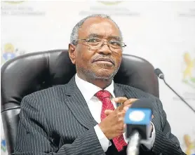  ?? Picture: JACKIE CLAUSEN ?? EAGERLY AWAITED: KwaZulu-Natal premier Willies Mchunu has released the Moerane Commission of Inquiry report on political killings in KwaZulu-Natal