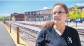  ??  ?? Former Santa Fe Mayor Debbie Jaramillo, shown here in the Railyard this week, was mayor when the city purchased the 50-acre site in the 1990s.