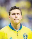  ??  ?? Swedish defender Victor Lindelof.