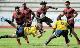  ?? Picture: WERNER HILLS ?? OUT TO IMPRESS: Wing Rodney Damons has been included in the EP Elephants squad to face the Border Bulldogs in a warm-up rugby match at Police Park in East London today