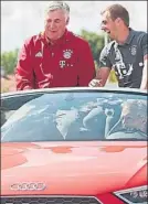  ?? FOTO: GYI ?? Ancelotti y Lahm Ambos en un acto