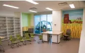  ?? PHOTO: POSTMEDIA/LIAM RICHARDS ?? Young patients at the Jim Pattison Children’s Hospital can keep up with their studies in the bright and inviting school
room.