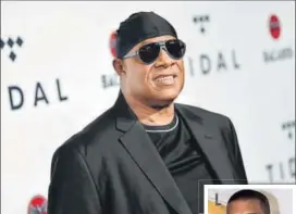  ?? PHOTO: EVAN AGOSTINI/INVISION/AP ?? Stevie Wonder has singles such as Superstiti­on, Sir Duke, and I Just Called to Say I Love You to his credit