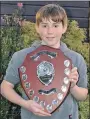 ??  ?? Archie MacColl-Smith of Inveraray had the day of his young angling career when he won heaviest fish and the Inverawe Challenge Shield and came second in the Inverawe Charity Shield for heaviest catch. Then in the raffle afterwards he won fishing for...