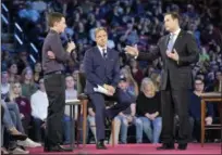  ?? ASSOCIATED PRESS FILE PHOTO ?? In this Feb. 21, photo, Marjory Stoneman Douglas High School student Cameron Kasky asks a question to Sen. Marco Rubio during a CNN town hall meeting at the BB&T Center in Sunrise, Fla. A majority of Americans have low regard for members of Congress.