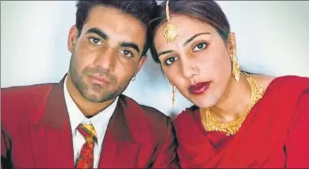  ?? PHOTO: MITHU’S ALBUM ?? HAPPINESS CUT SHORT: In March 1999, Sukhwinder Singh Mithu and Jaswinder Kaur Jassi got married secretly at a gurdwara in Amritsar.