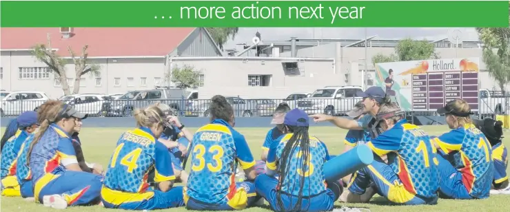  ??  ?? Upward trajectory… The Namibian women’s cricket side will tour Botswana, Kenya and Uganda amongst other countries next year.