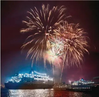  ??  ?? An Bord der Princess Seaways wartet auf die rund 700 Silvesterg­äste eine Riesen-Party.