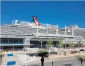  ??  ?? PortMiami is Carnival Vista’s permanent home. Yearround Carnival Vista will offer a series of six- and eightday Caribbean cruises from Miami, starting Saturday.