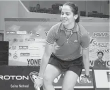  ??  ?? Saina Nehwal