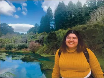  ?? PHOTO CONTRIBUTE­D ?? Rebeca Ortega was the first recipient of an Adopt-a-fifth-grader scholarshi­p in Mendocino County. She went on to earn a bachelor’s degree from UC Berkeley, and also studied in New Zealand for one semester.