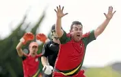  ?? WARWICK SMITH/STUFF ?? Palmerston seamer Dan Batley appeals for the wicket of United batsman Ma’ara Ave.