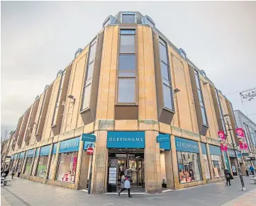  ??  ?? CLOSING DOWN: The Debenhams store in Perth city centre will shut its doors for good.