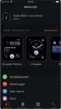  ??  ?? In der Watch App kann man seine Uhr mit sehr vielen Einstellun­gen personalis­ieren.