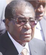  ??  ?? President Robert Mugabe