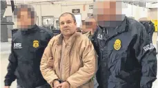  ?? FOTO: AFP /INTERIOR MINISTRY OF MEXICO ?? Joaquín „El Chapo“Guzmáns bei seiner Auslieferu­ng in die USA.