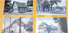  ?? FOTO: SM ?? Im Möhringer Rathaus werden ab Sonntag Postkarten ausgestell­t.