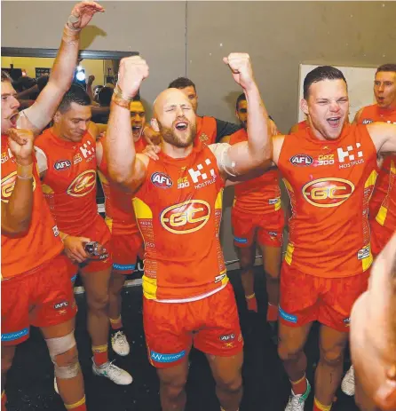  ?? Picture: GETTY IMAGES ?? Gary Ablett (centre) has been a success on the field for the Suns, though his stay looks almost certain to end this time following a second request to be traded in as many seasons.