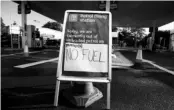  ?? PHOTO: REUTERS ?? At a petrol station in Northwich on Wednesday. On Sunday, over half the country’s petrol stations had run dry