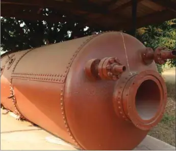  ??  ?? A Biafran Fuel Refinery on display at the museum