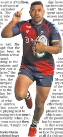  ??  ?? Foreign talent: Charles Piutau has been lured to Bristol Bears