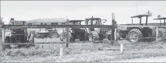  ??  ?? Agricultur­al machines at Skeldon