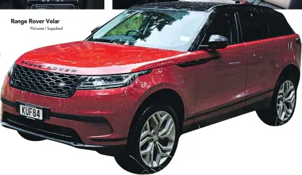  ?? Pictures / Supplied ?? Range Rover Velar