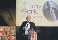  ??  ?? Harry Gration is one of the most popular Yorkshire television personalit­ies, thanks to his profession­alism, warmth and humour during 38 years presenting BBC’s Look North. Last year he became Vice President of The Yorkshire Society. We are thrilled that Harry will once again be compering our awards.