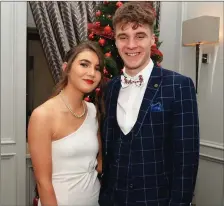  ??  ?? Maebh Young and Luke Brosnan, both from Castleisla­nd pictured at Gaelcholai­ste Chairrai Debs dinner dance at Ballyroe Heights Hotel on Saturday night. Photo: John Cleary