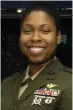  ??  ?? Vernice Armour in 2006. She completed two combat tours in the Persian Gulf, flying an attack helicopter.