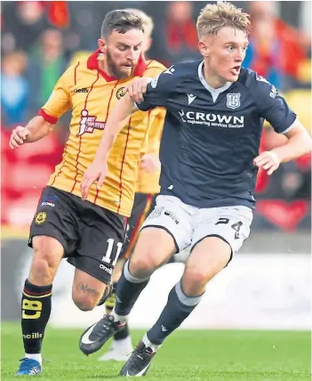  ?? ?? SUPER-SUB: Max Anderson earned praise for his performanc­e against Partick Thistle.