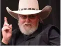  ?? —AFP ?? In this file photo singer/Songwriter Charlie Daniels talks with The Press during Lipscomb University’s Copperweld Charlie Daniels’ Scholarshi­p.