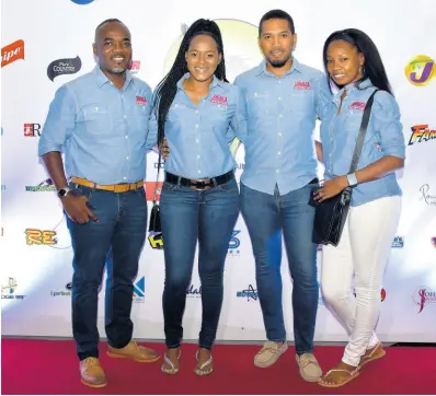  ?? ?? From left: JTB’s Ricardo Henry, Sedrecia Francis, Christophe­r Burke, and Maureen Smith.