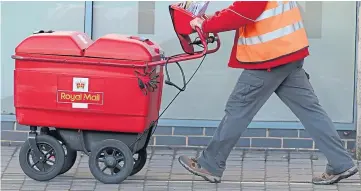  ?? ?? PRESSURES: Royal Mail says it is facing higher wage demands, plus surging energy and fuel costs.