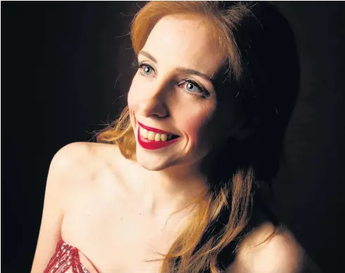  ??  ?? Clara Bloom will be singing at a concert for Colwyn Bay’s Forties Festival
