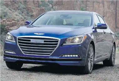  ?? Hyundai photos ?? 2015 Hyundai Genesis sedan focuses on comfort and relaxation, instead of outright speed.