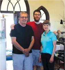  ??  ?? L-R: Zach Dietrich, Devon Dietrich, and Wendy Parsons, the creative hands and minds behind Parsons Dietrich Pottery.